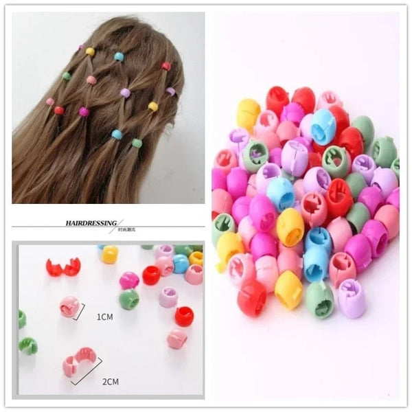 30 PCS Baby Girls Cute Candy Colors Plastic Hairpins