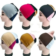 (Pack of 4) 4 in 1 hijab cap (Random Colors).