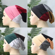 (Pack of 4) 4 in 1 hijab cap (Random Colors).