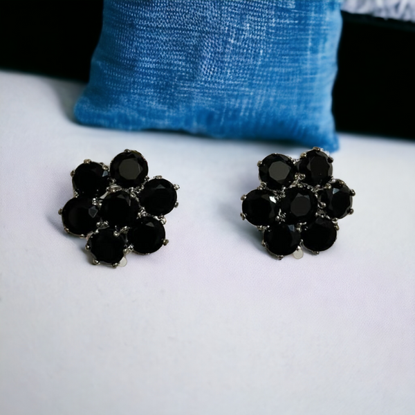 korean flower shape earrings