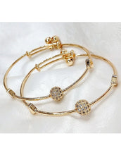 Pair of Adjustable Golden Bracelet Kara for Women with box