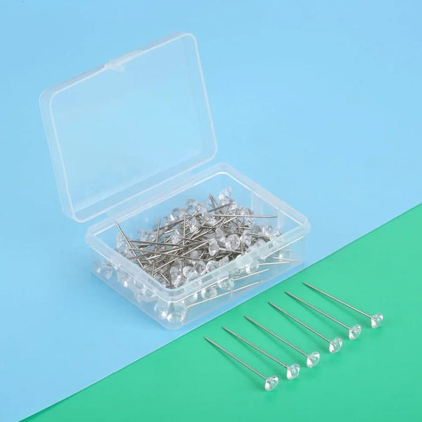 Pack of 20  Hijab Pins-Safety Pins in diamond shape with box