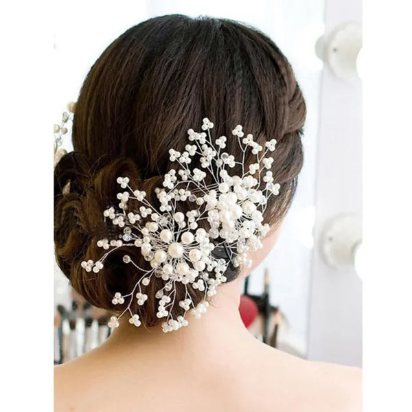 Pack of 2 Wedding Hair Comb Rhinestone Bridal Hair Clip.