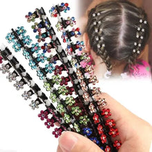 10 pcs Crystal Rhinestone Flower Hair Claw