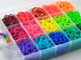 100 Pcs Rubber bands, rubber ponies for girls(Multi colors)