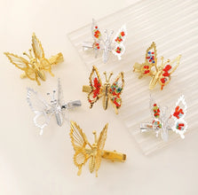 Pack of 4 The Moving Butterfly Hairpins with box