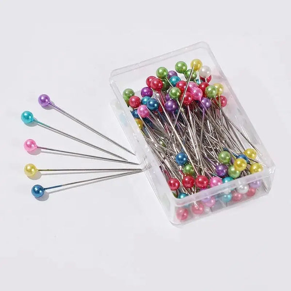 100pc Glass Round Head Pins for hijab