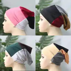 Pack of 4( 4 in 1 ) Muslim hijab cap (Random colors)