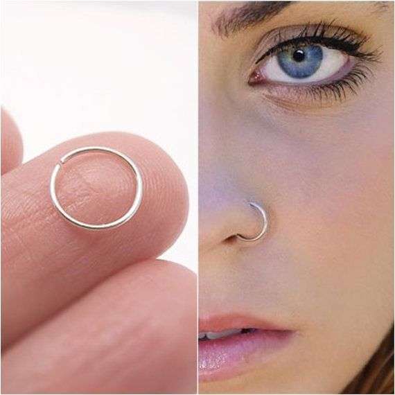 20 pcs 8mm Nose ring adjustable