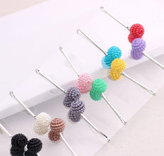 Pack of 12 Pastel Hijaabi Hijab Clips Brooch For Women(Multi colors)