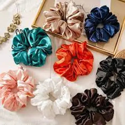 Pack of 12 walvet scrunchies (Random Colors)